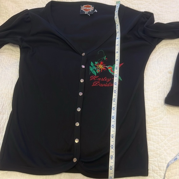 NWOT Harley Davidson Cardigan Sweater Women’s Small USA Made Embroidered Vintage - Picture 7 of 9